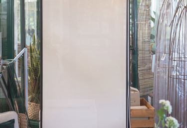 Rullegardin til drivhus i hvid