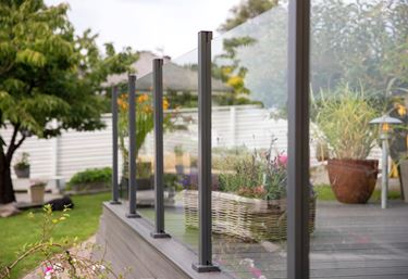 terrasse - Køb terrasserækværk i glas | Willab Garden