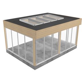 Udestue Kuben - Facademonteret udestue