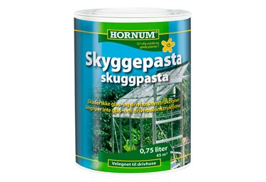 Skyggepasta til drivhuse, produktbillede