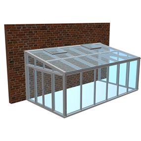 Green Room Season Lean To drivhus - Drivhus med termoglas